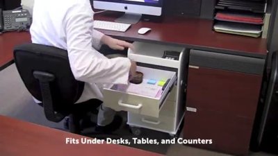 TrippNT Polyethylene, Compact, 4-Drawer Locking Cart