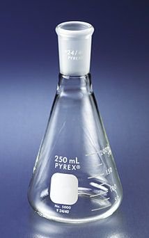 Corning PYREX© Narrow Mouth Erlenmeyer Flask with Standard Taper Joint