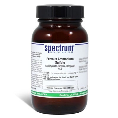 Ferrous Ammonium Sulfate, Hexahydrate, Crystal, Reagent, ACS