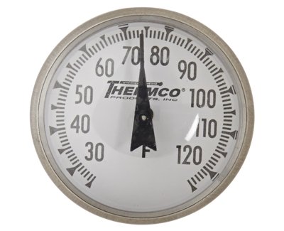 Thermco Bi-Metal Dial Stem Pocket Lab Thermometers