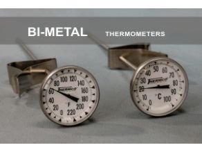 Thermco Bi-Metal Dial Stem Pocket Lab Thermometers
