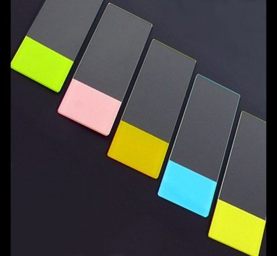Color Frosted Microscope Slides