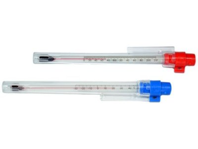 Pocket Test Thermometers, Spirit Filled, Plastic Case