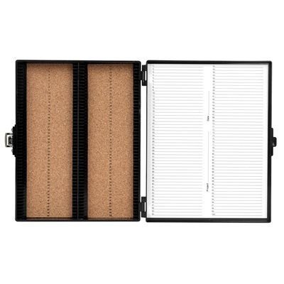 Heathrow Scientific Premium Microscope Slide Box, 100 Place
