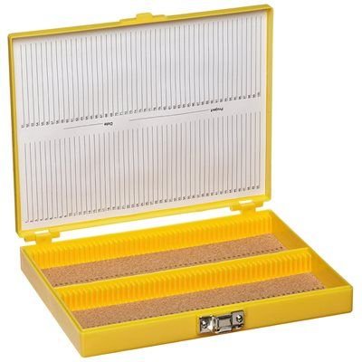 Heathrow Scientific Premium Microscope Slide Box, 100 Place
