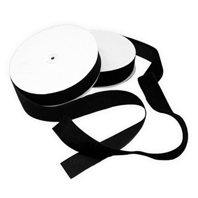 2&quot; Black Velcro - 25 yd. roll - Pressure Sensitive