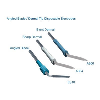Bovie Disposable Sterile Angled Blade &amp; Dermal Tip ESU Electrodes