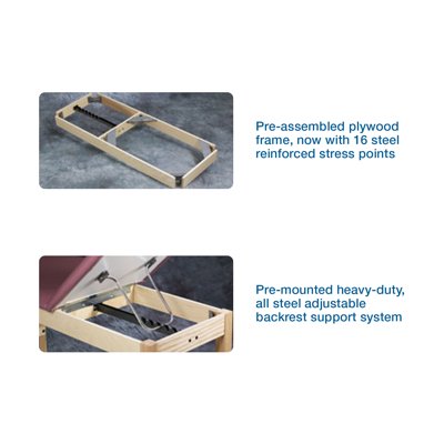 Clinton Clinton ETA Classic Series Treatment Table with H-Brace - 1010