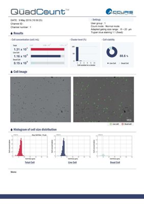Benchmark Scientific Accuris QuadCount Automated Cell Counters