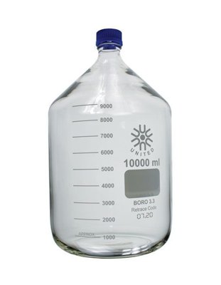 United Scientific Borosilicate Glass Media/Storage Bottles