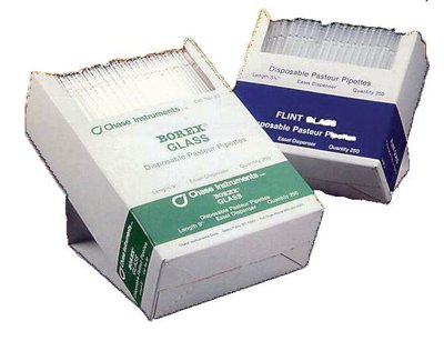 Disposable Glass Pasteur Pipets, Plugged