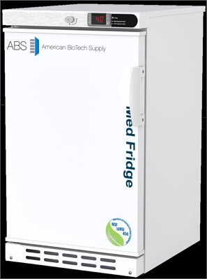 American Biotech Supply NSF Certified Built-In Solid Door Undercounter Pharmacy Refrigerators