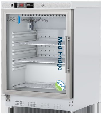 American Biotech Supply NSF Certified Built-In Undercounter Glass Door Vaccine Refrigerators