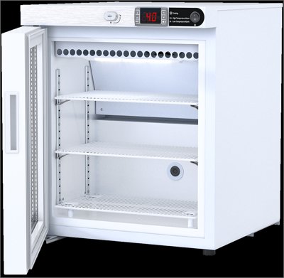 NSF Certified Glass Door Countertop Pharmacy Refrigerators