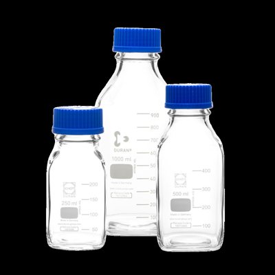 Square Media/Storage Bottles