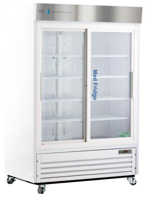American Biotech Supply Standard Pharmacy Glass & Solid Door Laboratory Refrigerators