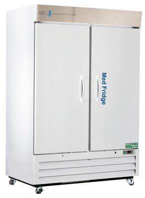 American Biotech Supply Standard Pharmacy Glass & Solid Door Laboratory Refrigerators