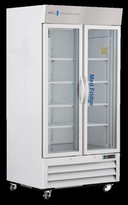 American Biotech Supply Standard Pharmacy Glass & Solid Door Laboratory Refrigerators