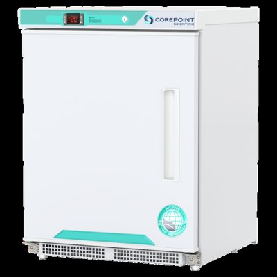 Corepoint Scientific White Diamond Series Built-In Undercounter ADA Manual Defrost Freezers