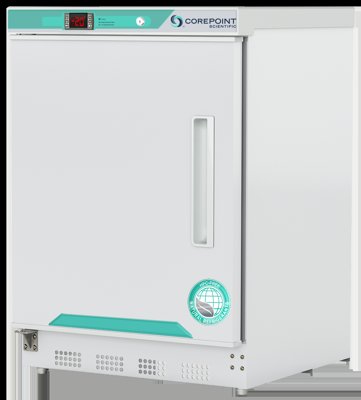 Corepoint Scientific White Diamond Series Built-In Undercounter Manual Defrost Freezers