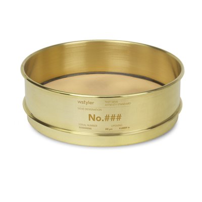 8" Brass/Brass ASTM Test Sieves, Full Height