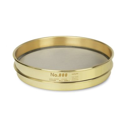 8" Brass/ Stainless Steel ASTM Test Sieves, Half Height
