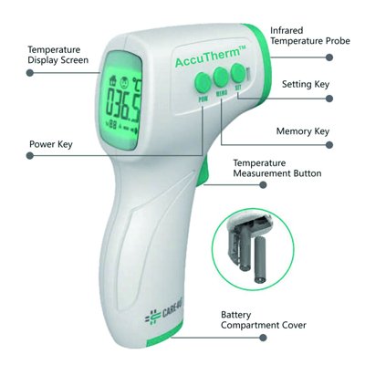 Thermco AccuTherm™ Clinical Forehead Infrared Thermometers
