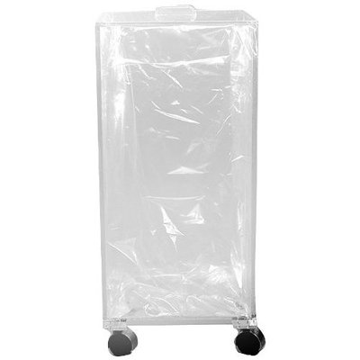 Acrylic Mobile Big Beta Box Large Capacity Storage Bin with Casters