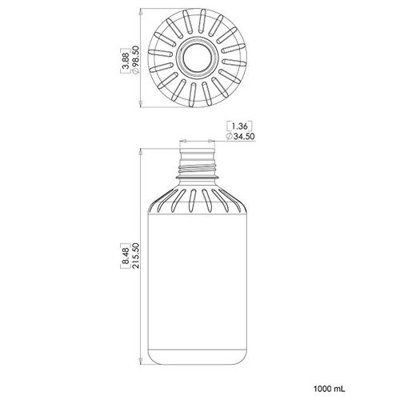 Dynalon Products Boston Round Media Bottles