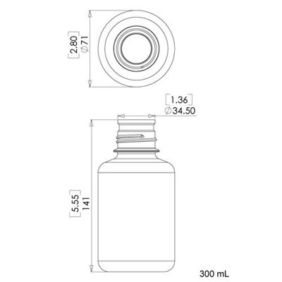Dynalon Products Boston Round Media Bottles