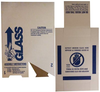 Dynalon Products Broken Glass Disposal Boxes