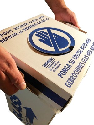 Dynalon Products Broken Glass Disposal Boxes