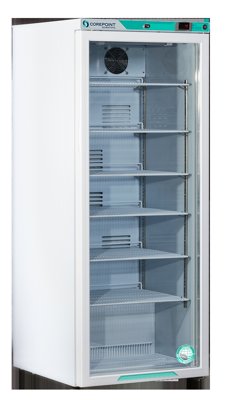Corepoint Scientific White Diamond Series Doors Compact Laboratory Refrigerator