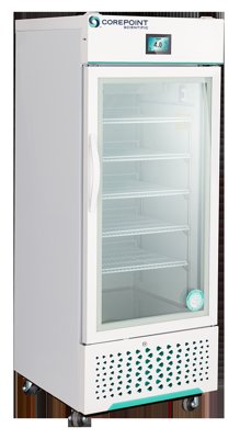 Corepoint Scientific Corepoint Scientific White Diamond Series Glass Door Upright Refrigerators