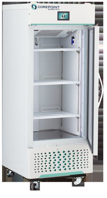 Corepoint Scientific Corepoint Scientific White Diamond Series Solid Door Upright Refrigerators