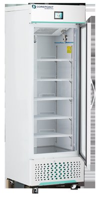 Corepoint Scientific Corepoint Scientific White Diamond Series Solid Door Upright Refrigerators