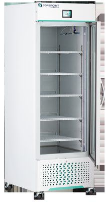 Corepoint Scientific Corepoint Scientific White Diamond Series Solid Door Upright Refrigerators