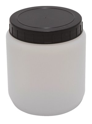 Dynalon Products Cylindrical Jars with Screw Caps, HDPE