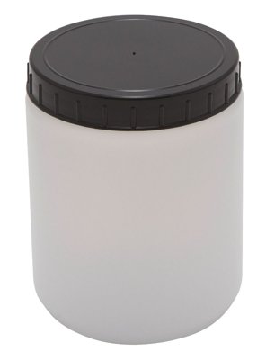 Dynalon Products Cylindrical Jars with Screw Caps, HDPE