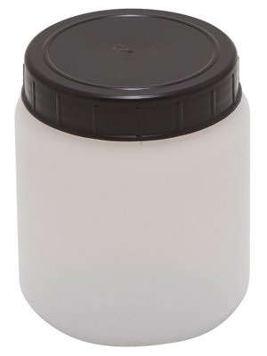 Dynalon Products Cylindrical Jars with Screw Caps, HDPE