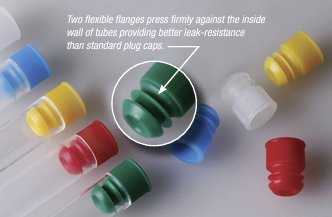 Globe Scientific Flanged Plug Caps