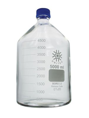 Glass Media/Storage Bottle: 5,000 mL - 20,000 mL