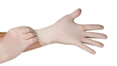 Hourglass International, Inc. HandPRO® 400 Low-Protein, Latex Exam Gloves, 9.5"