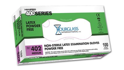 HandPRO® 400 Low-Protein, Latex Exam Gloves, 9.5"