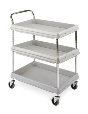 Intermetro Industries Corp Metro Deep Ledge 3-Shelf Utility Cart