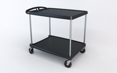 Intermetro Industries Corp MyCart Series 2-Shelf Utility Cart