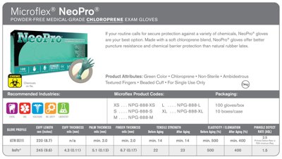 MICROFLEX NeoPro® NPG-888 Chloroprene Gloves