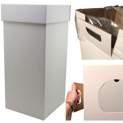 Plain Disposable Box with Handles