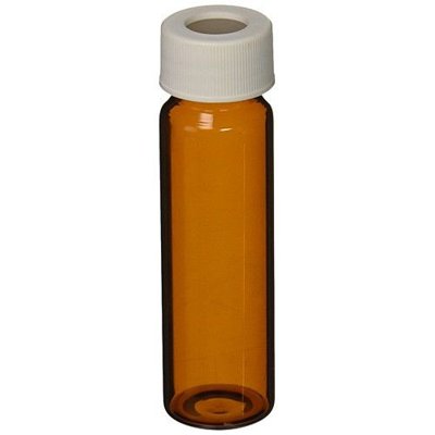 Pre-Cleaned & Certified Class 3 VOA Vials with Open Top White Polypropylene Closures/Septum