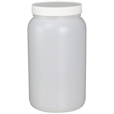 Precleaned HDPE Wide Mouth Jars, Assembled with White Polypropylene Closure, F217 Lined